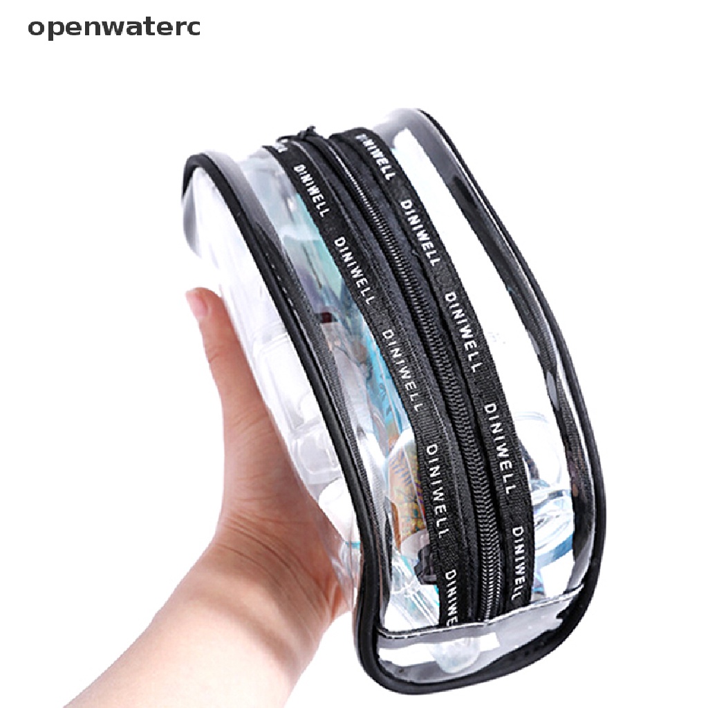 Túi Nhựa PVC Trong Suốt Đựng Đồ Trang Điểm / Mỹ Phẩm Tiện Dụng Khi Đi Du Lịch