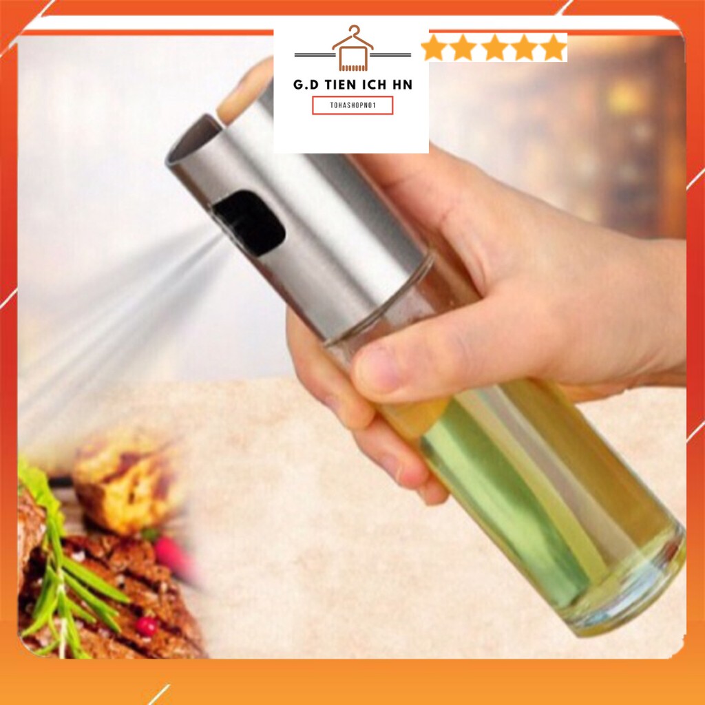 Bình Xịt Dầu Ăn Thuỷ Tinh 100ml_Hàng Loại 1