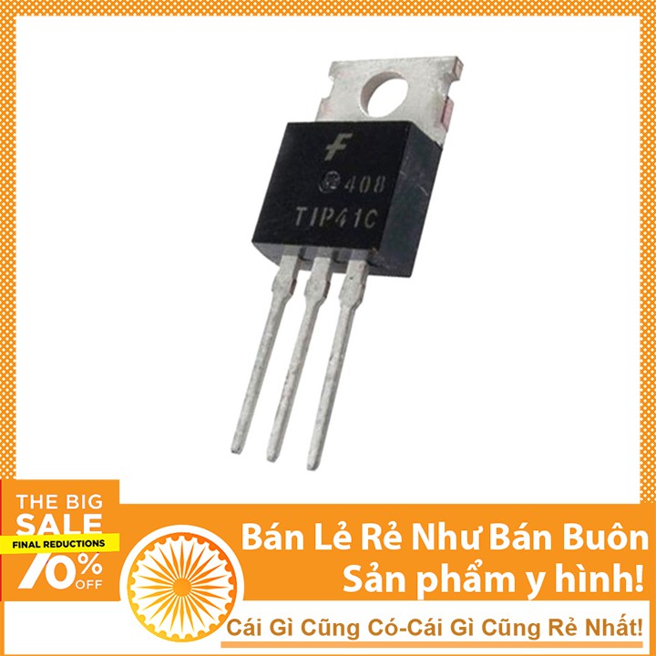 IC Sông Suất TIP41C TO-220 TRANS NPN 6A 100V