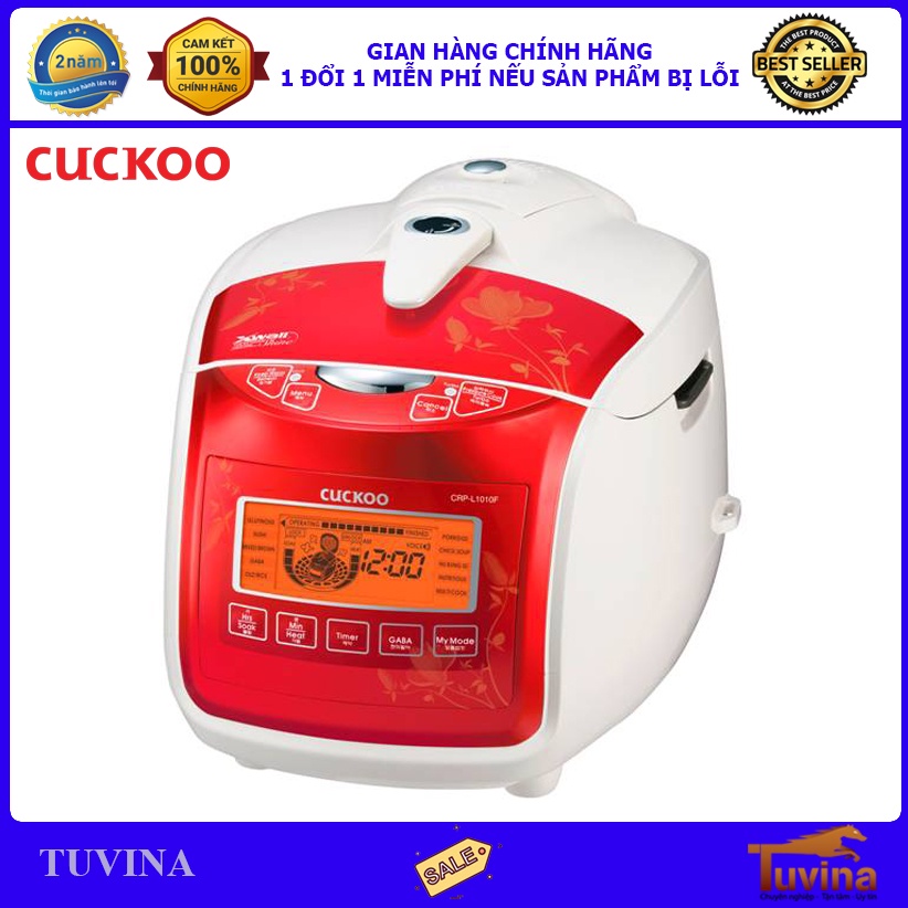 Nồi Cơm Áp Suất Điện Tử Cuckoo CRP-L1052F 1.8L 1.8 Lít - Xuất Xứ Hàn Quốc - Hàng Chính Hãng (Bảo Hành Toàn Quốc 2 Năm)