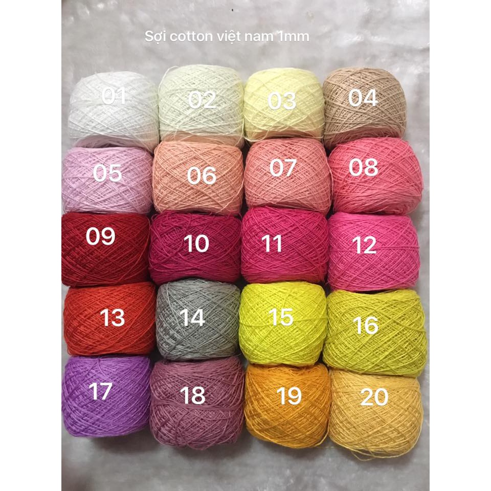Cotton Việt Nam 1mm cuộn 100g