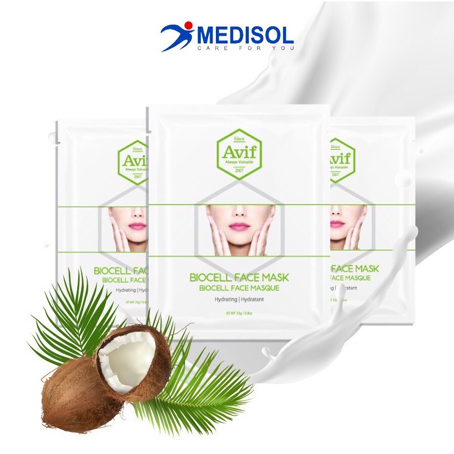 Combo 3 Miếng Mặt Nạ AVIF BIOCELL HYDRATING
