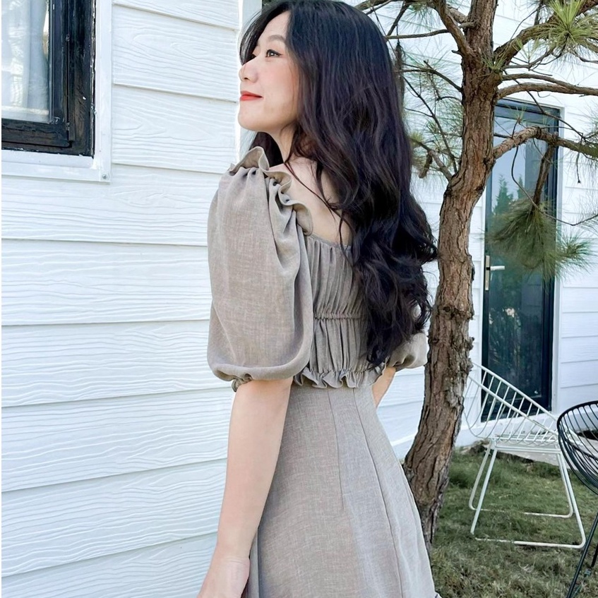 Đầm NEEDY - Đầm bèo ngực tay lửng