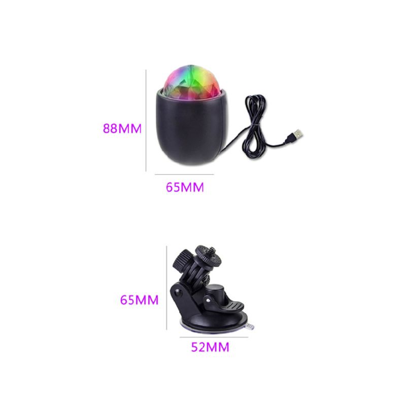 1 Đèn LED Laser Hình Quả Cầu Disco Pha Lê Trang Trí Tiệc