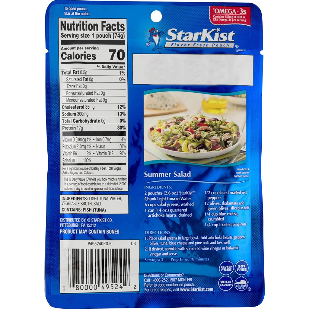 [DATE 08/2023] STARKIST CHUNK LIGHT TUNÀ  74GR
