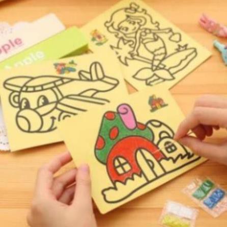 Tranh cát mầu thú vị cho bé 099