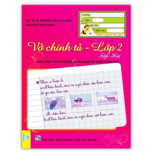 Sách - Combo  Vở chính tả lớp 2 - ( tập 1 + tập 2 )