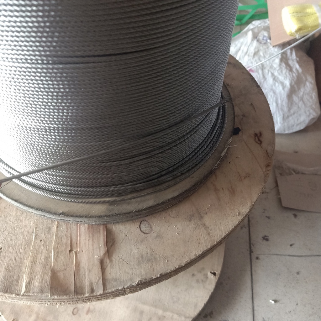 [50 mét] Cáp inox 304 6li (5.5mm) chất liệu thép không gỉ, không nhiễm từ cáp thép giá sỉ THÁI BÌNH VINA