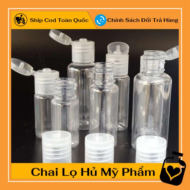 Chai Chiết Mĩ Phẩm ❤ TOP GIÁ RẺ ❤ [20ml] Chai lọ nhựa pet nắp bật chiết mỹ phẩm , , phụ kiện du lịch