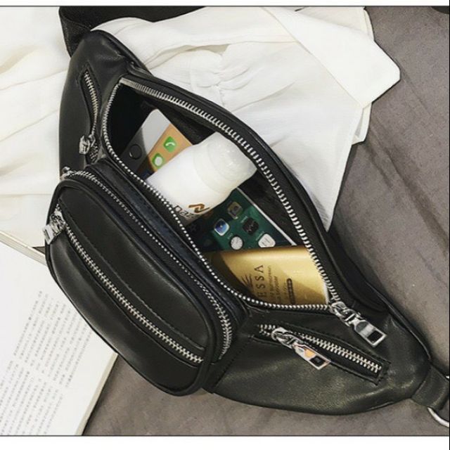 Túi Đeo Chéo 5 Ngăn Da
