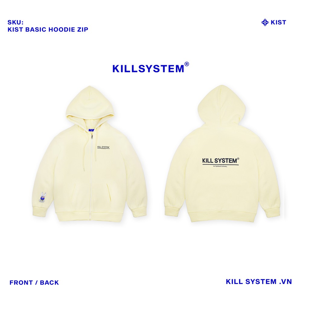 [Mã FAGREEN1505 giảm tới 30K đơn 99K] [KILL SYSTEM] ÁO KHOÁC HOODIE ZIP NHIỀU MÀU | BigBuy360 - bigbuy360.vn