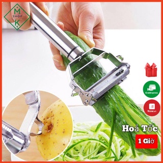[ 𝐑𝐞̉ 𝐒𝐨̂́ 𝟏] Nạo Rau Củ Quả 2IN1 Bằng Inox không han rỉ