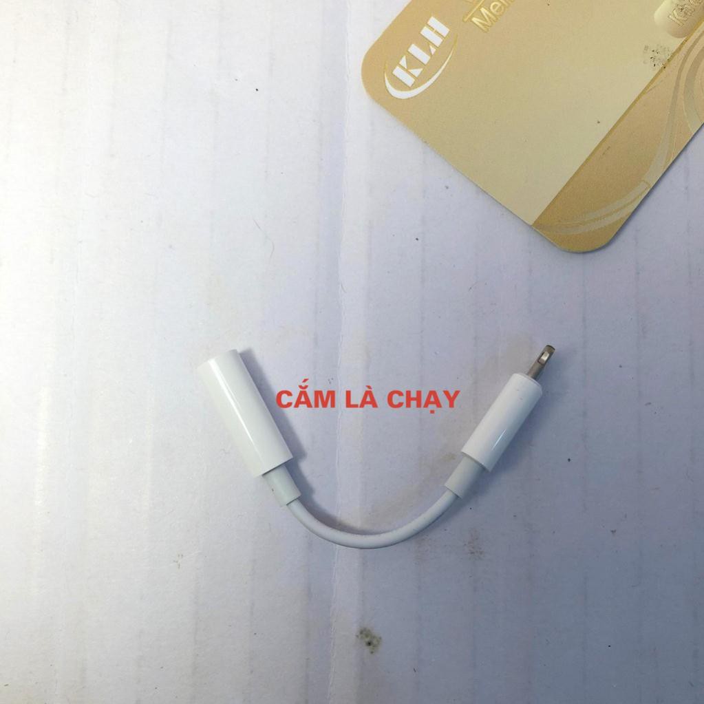 Cáp chuyển tai nghe ip ra chân tròn 3.5 mm,Jack adapter hỗ trợ mic nghe gọi cho Ip 5 6 7 8 x 11 12 KLH