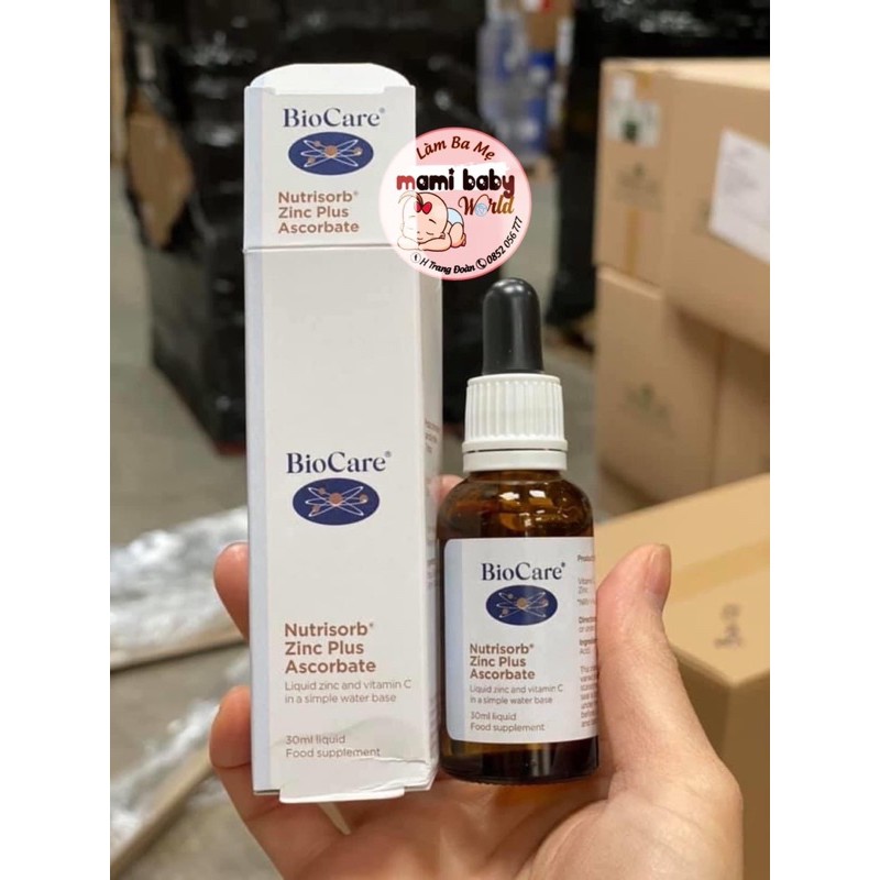 Kẽm nước Biocare 30ml