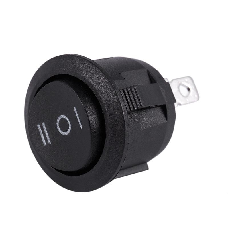 2 x ac 6a / 250v 10a / 125v 3 pin spdt bật / tắt / bật 3 vị trí công tắc rocker thuyền tròn