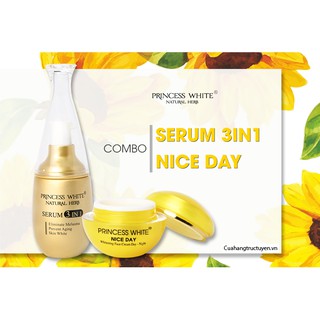 Combo dưỡng trắng và tái tạo da nice day+ serum 3in1