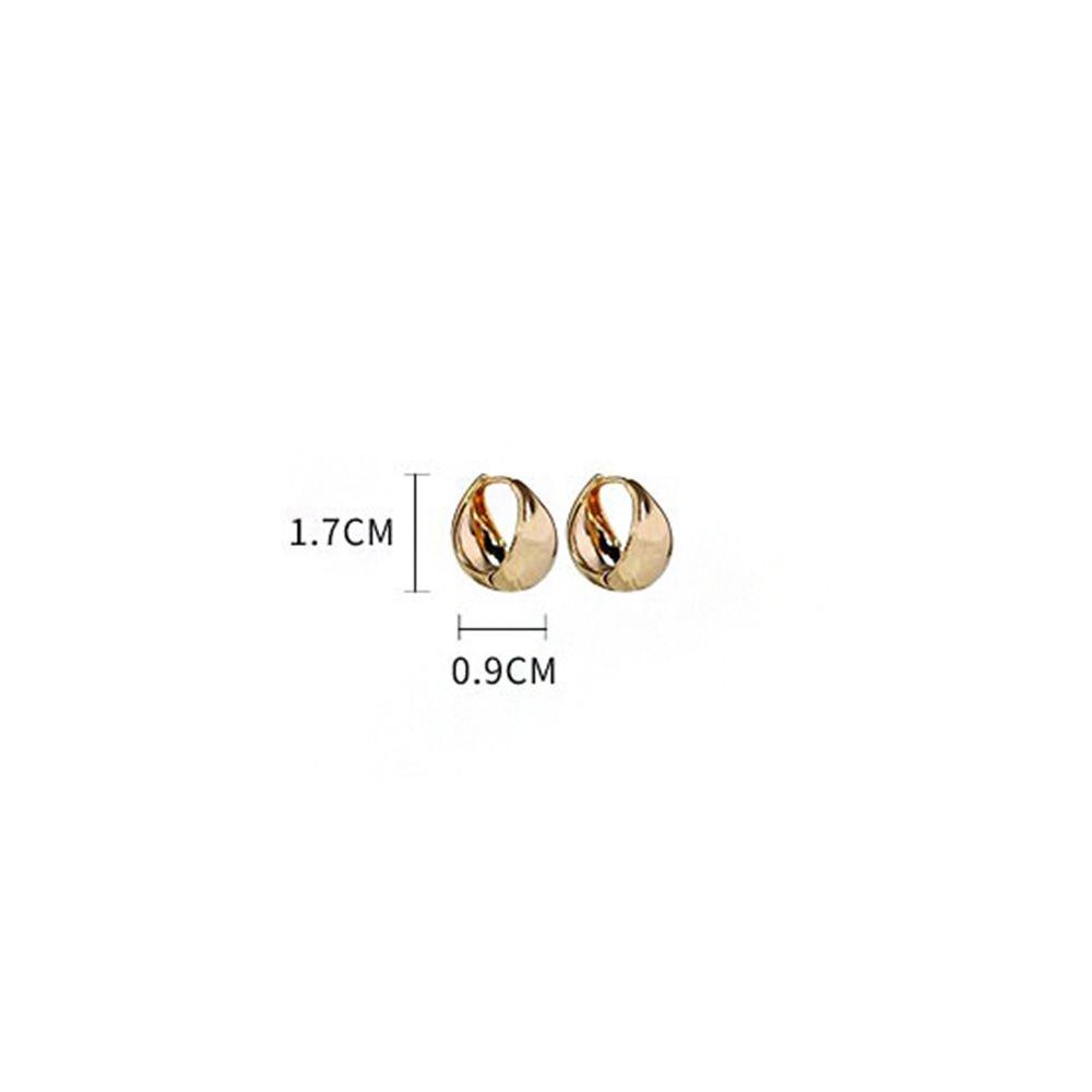 Bông Tai Phong Cách Hàn Quốc Thanh Lịch Cho Nữ|Khuyên Tai Kim Loại Dạng Vòng Thời Trang Cổ Điển