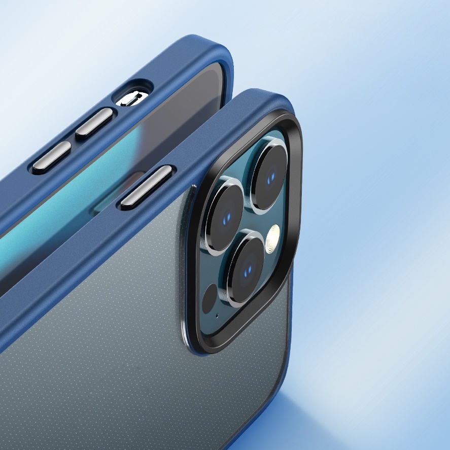 IPhone 13/ 13 Pro/ 13 Pro Max/ 12/ 12 Pro/ 12 Pro Max lưng trong viền màu hiệu Rock