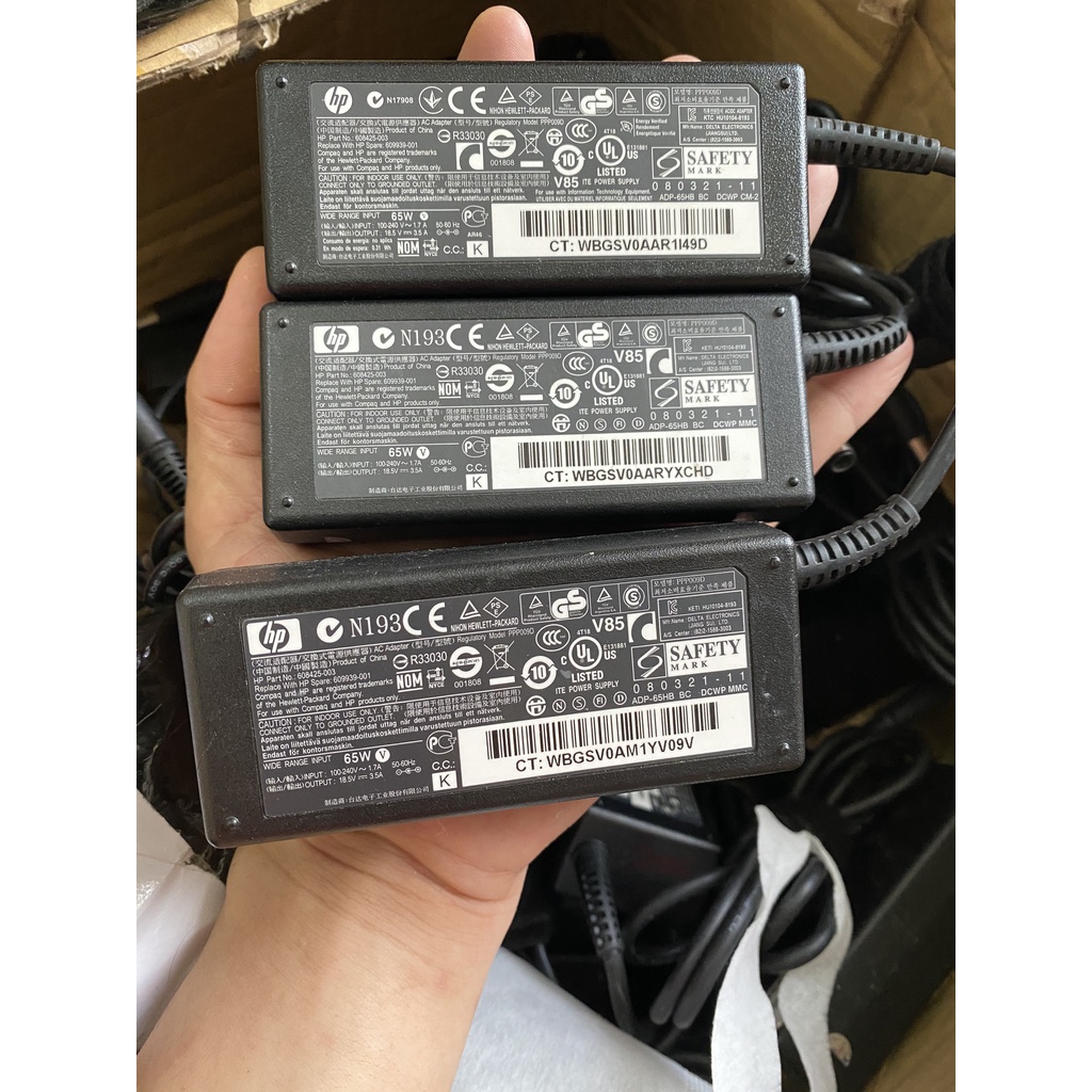 Sạc laptop Hp 18.5V-3.5A nguyên bản do Hp cung cấp