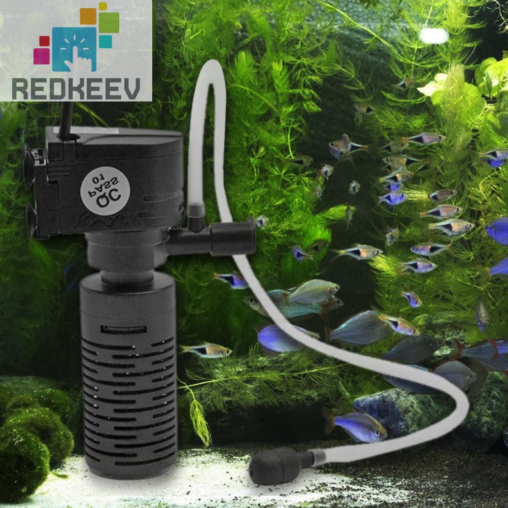 Máy Lọc Nước Hồ CáThiết Kế 3w 3 Trong 1 Nhỏ Gọn Cao Cấp Redkeev 1.13