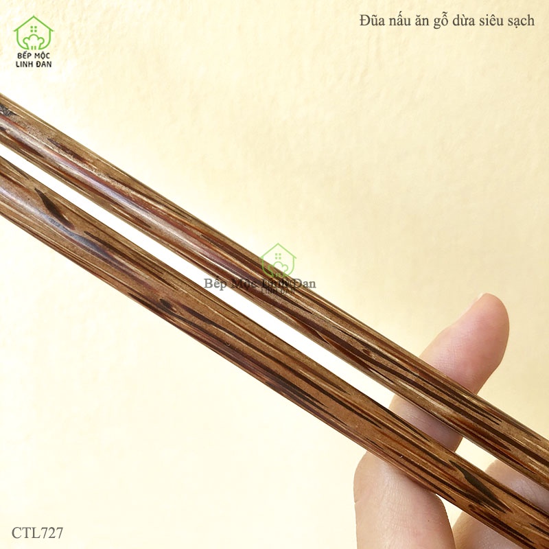 Đũa Nấu Ăn Gỗ Dừa Tự Nhiên HAHANCO Không Hóa Chất Độc Hại