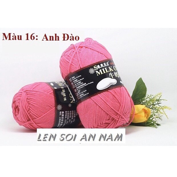 Len MILK Cotton Loại 1 125g- Bảng Màu 2