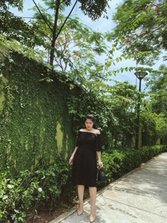 Váy voan bẹt vai bigsize