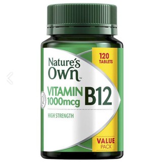 Viên uống bổ sung vitamin B12 liều cao Nature’s Own High Strength Vitamin B12 1000mcg 120 tablets