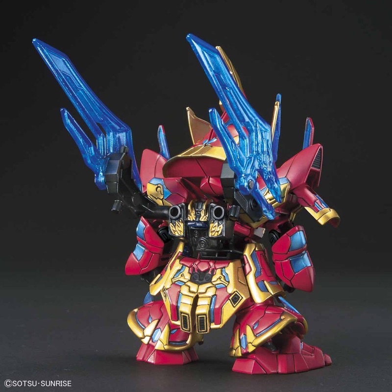 Mô Hình Gundam SD Tam Quốc 21 Zhang Liao Sazabi Bandai