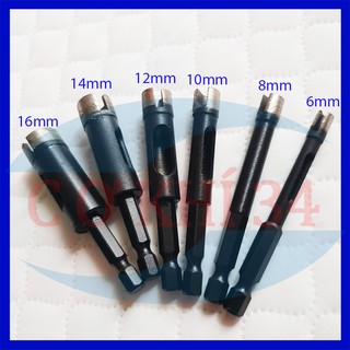 Mũi khoan đa năng, Mũi khoét gạch đá granit, gạch men, gốm, thủy tinh... 6-16mm cho máy khoan, bắn vít