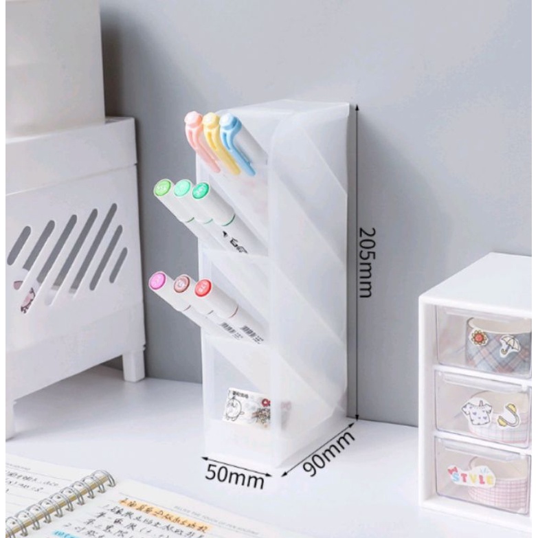 Kệ 4 tầng đựng bút, mỹ phẩm, cọ trang điểm
