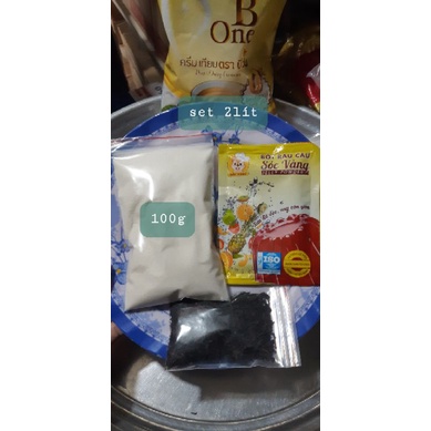 Set trà sữa thạch rau câu nấu 2-4 lít (10-20ly)