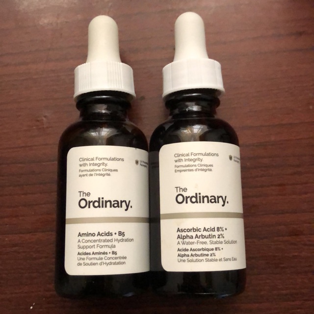 The ordinary amino acid +b5 và ascorbic acid 8% + alpha arbutin 2%