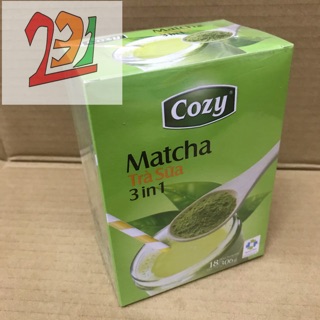 Hộp 18 Gói Trà Tan Cozy Matcha 17g