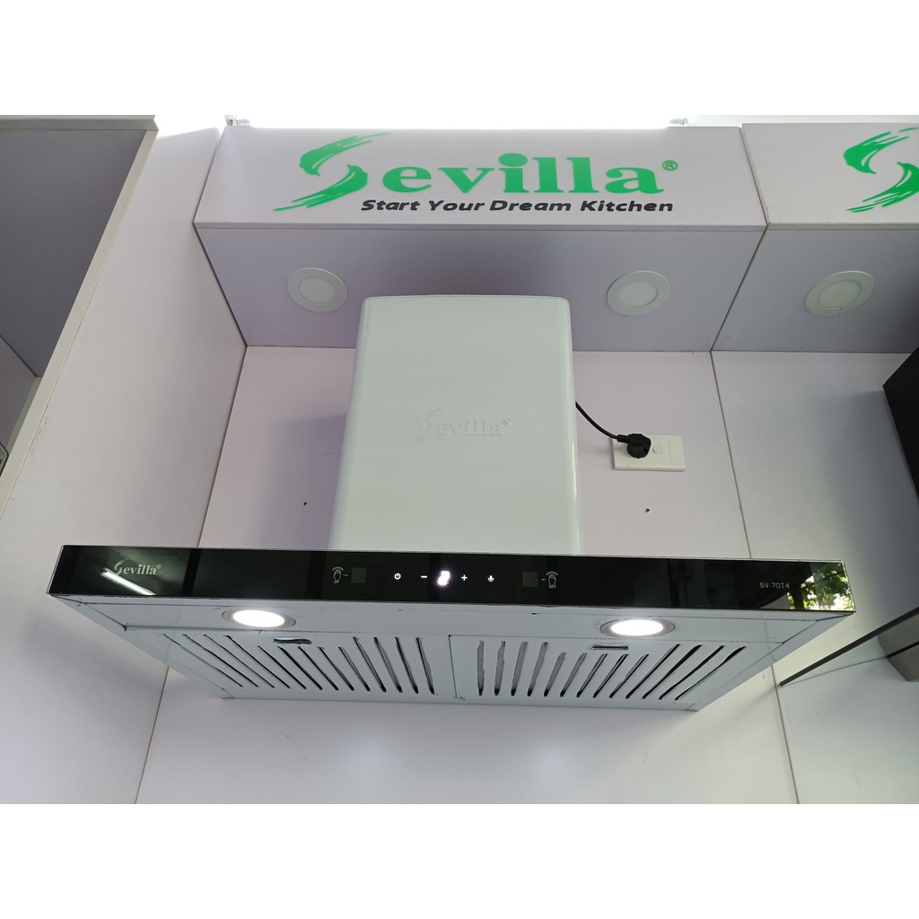 Máy hút mùi Sevilla SV-70T4 - BH 5 năm - Cảm ứng Vẫy tay - Dòng hút mùi chữ T - Đổi mới trong 30 ngày