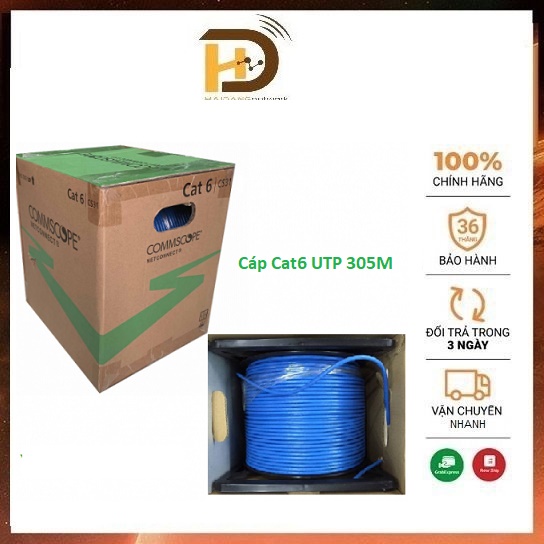 Dây Cáp mạng Cat6 UTP COMMSCOPE Chính hãng 100% PN; 1427254-6