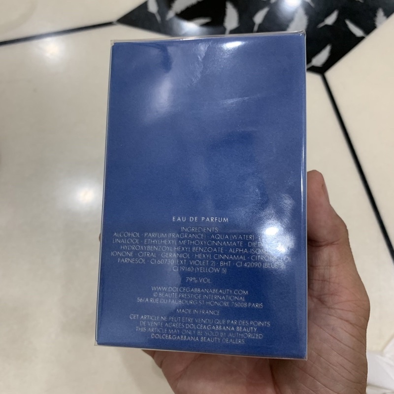 Nước hoa d&g light blue eau intense pour homme 100ml full seal