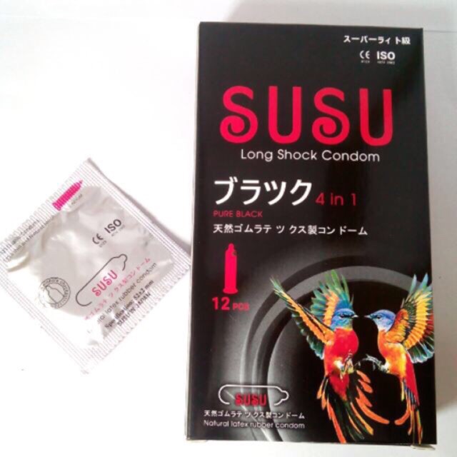 Bao cao su nhật bản SUSU 4 trong 1 kéo dài thời gian(hàng chính hãng)