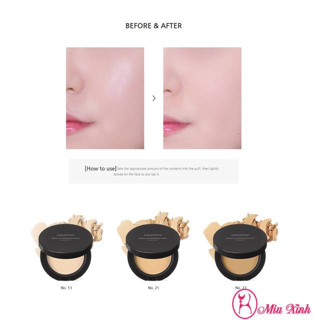 Phấn Phủ [INNISFREE] Mineral Ultrafine Pact SPF25/PA++ | BigBuy360 - bigbuy360.vn