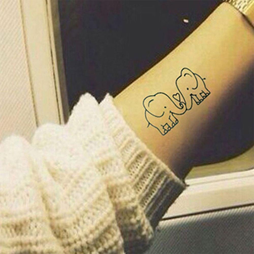 Bộ 5 Hình Xăm Dán Tạm Thời Chống Nước Hình Đôi Tình Yêu Dễ Thương