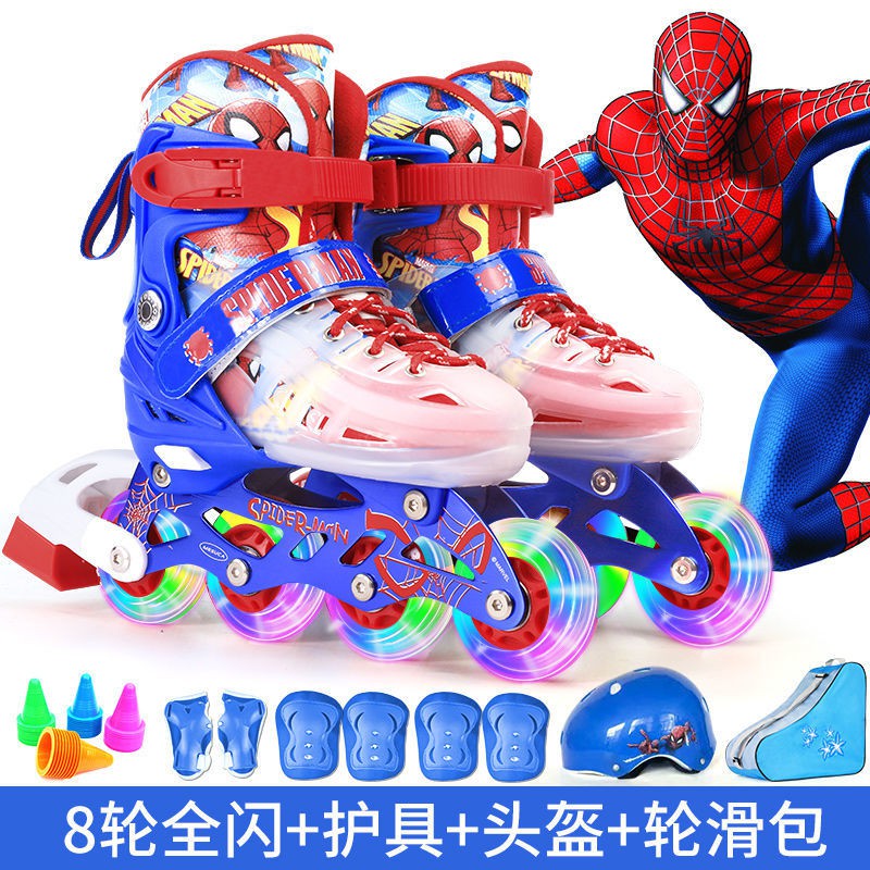 Disney skates giày patin trẻ em trọn bộ trượt nội tuyến cho trai và gái mới bắt đầu