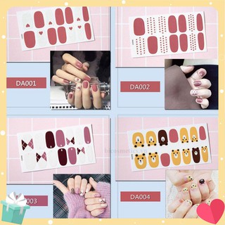 Nhãn dán móng tay trang trí nghệ thuật 3D DA001-DA020