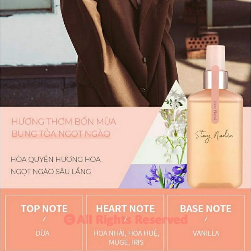 Xịt Thơm Toàn Thân Bodyholic Stay Nudie Hair & Body Mist 100ml | BigBuy360 - bigbuy360.vn