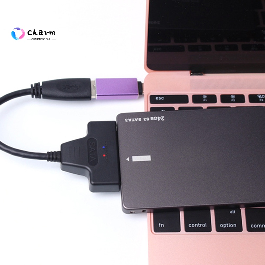 [CM] Stock USB 3.0 to SATA 22 Pin 2.5 Inch Hard Disk Driver SSD Adapter Cable Converter