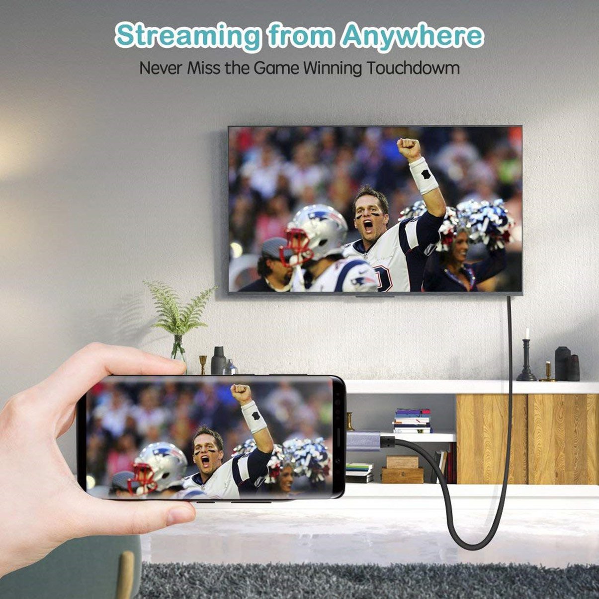 Cáp Chuyển Đổi 2m Điện Thoại Sang Hdmi-Compatible Tv Av 1080p Cho Iphone Ipad | BigBuy360 - bigbuy360.vn