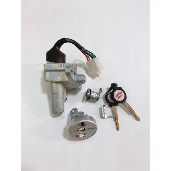 Bộ ổ khoá chìa dẹp Elizabeth 2dây 5dây hàng Vương niệm cao cấp