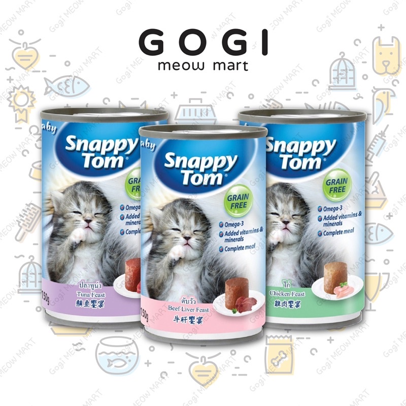 Pate SnappyTom Baby 150g cho mèo con - Thức ăn dinh dưỡng thú cưng Gogi Meow Mart