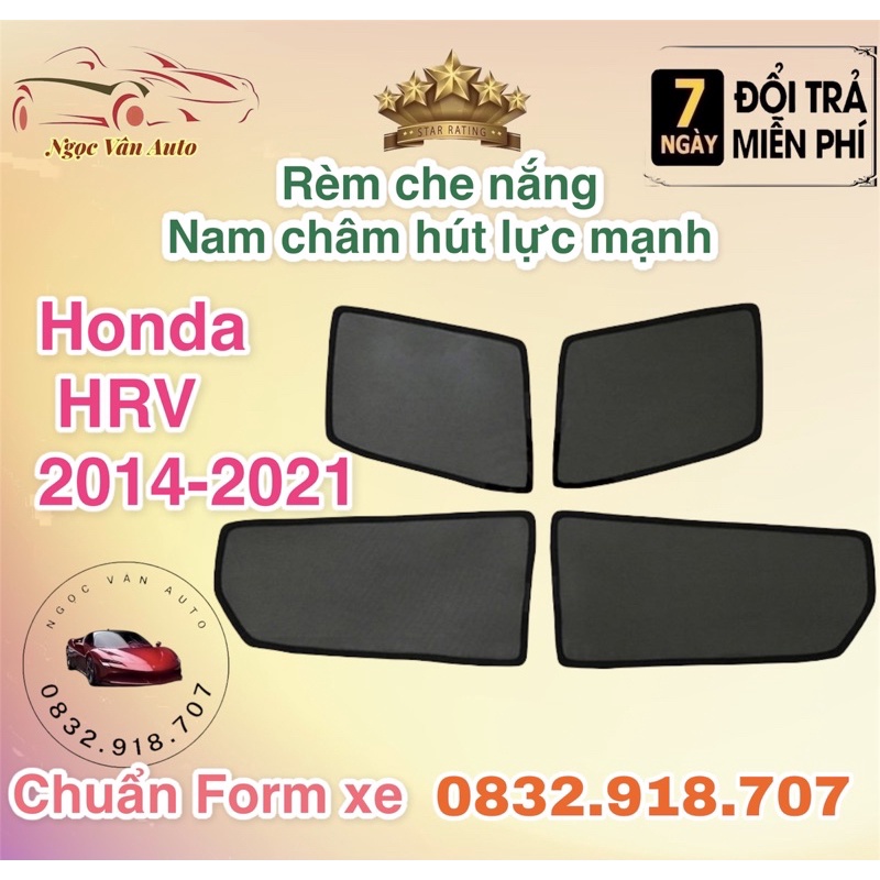 Rèm Che Nắng Nam Châm Honda HRV 2014 - 2021 hàng loại 1