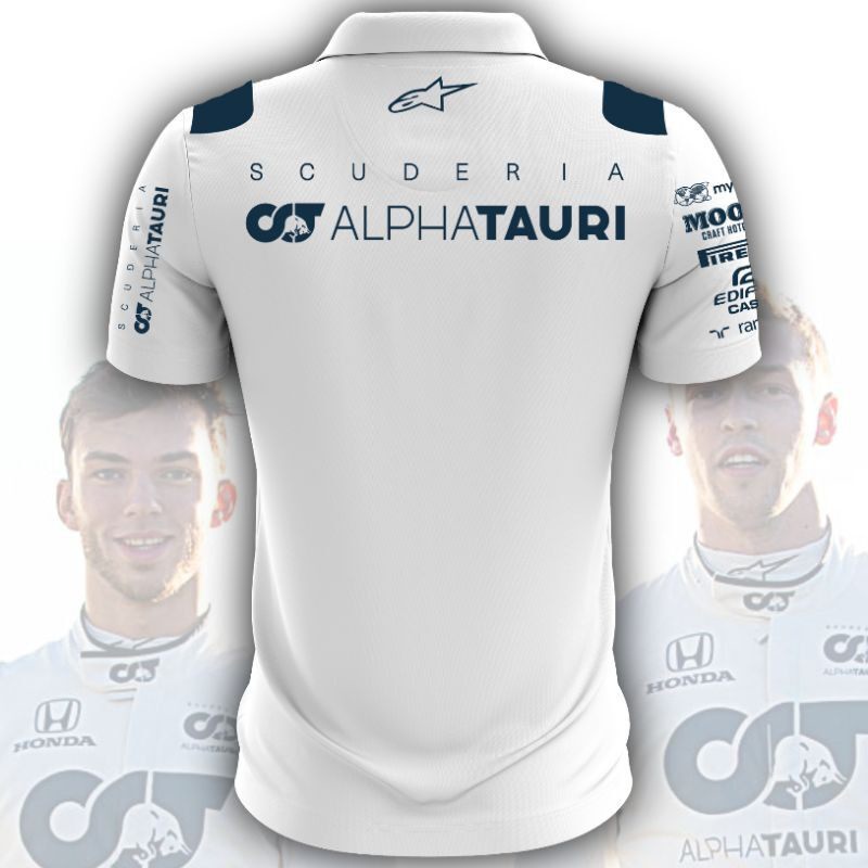 Áo Thun Polo Tay Ngắn In Logo Xe Đua Honda Red Bull F1 Thời Trang Cho Nam