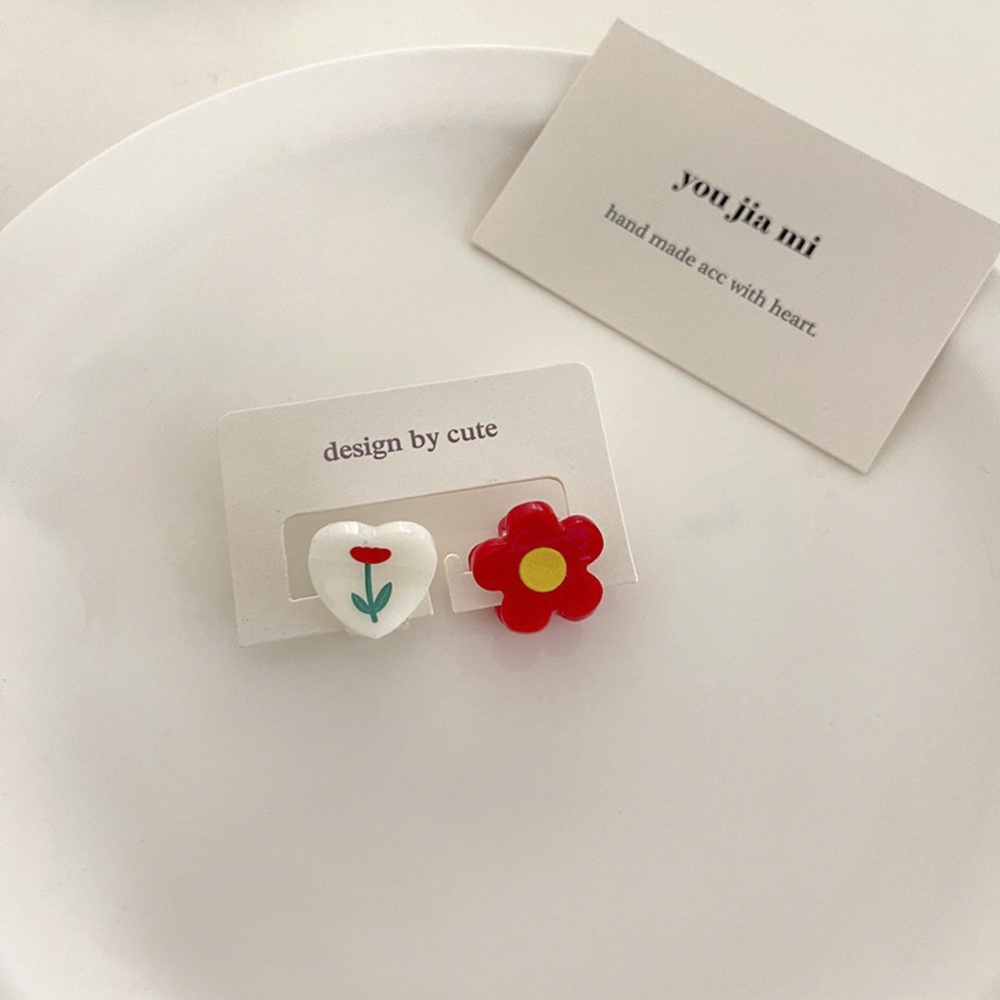 Set 2 Kẹp Tóc mini Họa Tiết Hoạt Hình Dễ Thương Cho Bé Gái